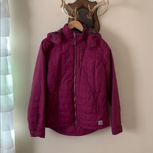 Fuschia Carhartt quilted fleece lined jacket